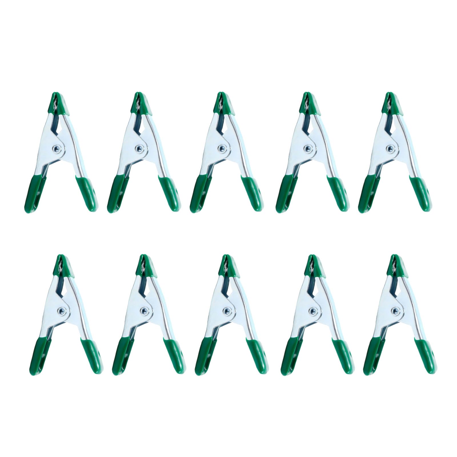 Kaeltsyn 2 Inches Green Multipurpose Nylons Spring Clamps For Woodworking Projects Tent Assembly Furniture Making Reinforced Nylons Ergonomic Spring Clamps
