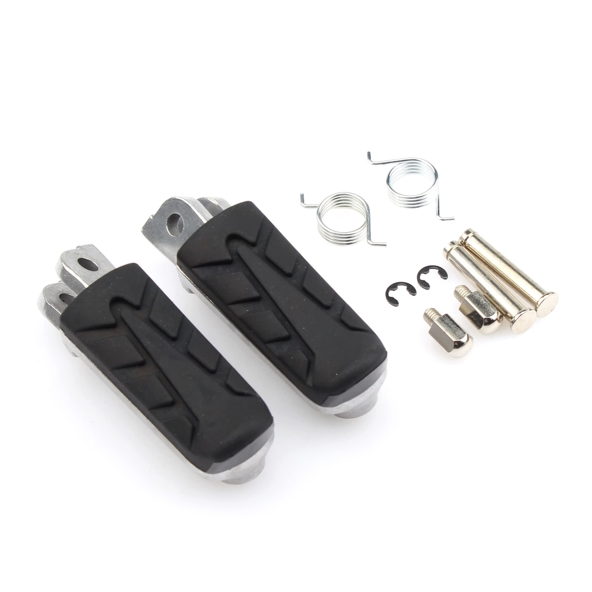 Pédale De Moto 2 Pièces 32Mm Chrome Repose-Pieds De Moto Repose-Pieds Avec Support Adapté Pour