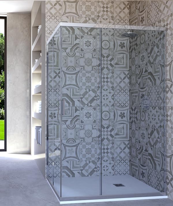 Hydra Box Doccia angolare Porta Scorrevole 70x85 cm Trasparente