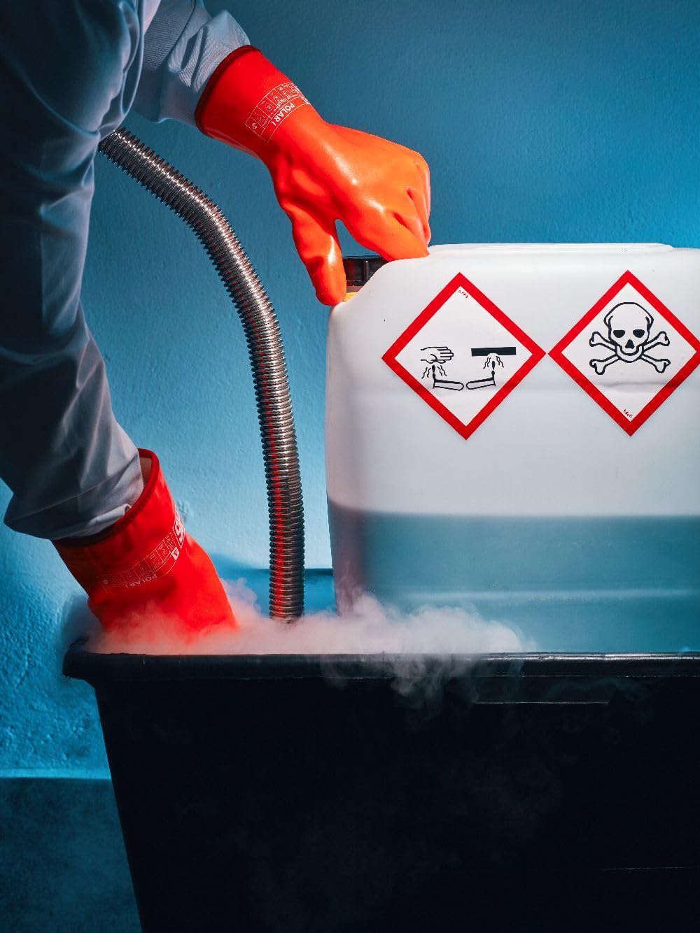 RS POLAR I rękawice montażowe z PCW/rozmiar 10, 6 par/pomarańczowe/rękawice montażowe, ciepłe, odporne na działanie chemikaliów i mikrobiologii, rękawice robocze/rękawice ochronne