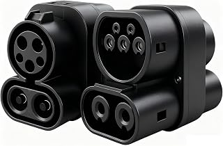 Lectron NACS to J1772 EV 충전 어댑터 - 테슬라 벽 커넥터, 대상 충전기 및 모바일 커넥터와 호환 (80A, 240V) - J1772 전기 자동차용 - UL 2252 인증 (블랙)