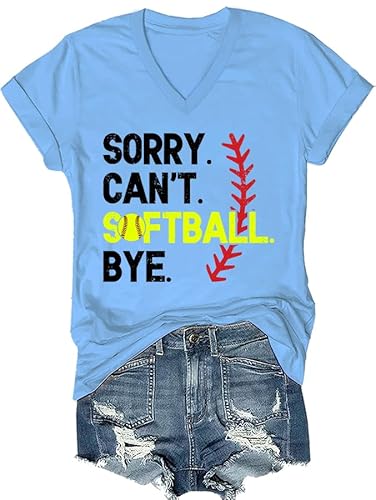 SESMIM Sorry Can't Softball Bye Shirt, Sorry Can't Softball Bye T-Shirt