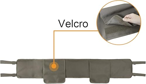 Vista 12 de MYDAYS Funda organizadora de jaula enrollable UTV, bolsa de almacenamiento trasera de carga, solución de almacenamiento de herramientas para la Negro