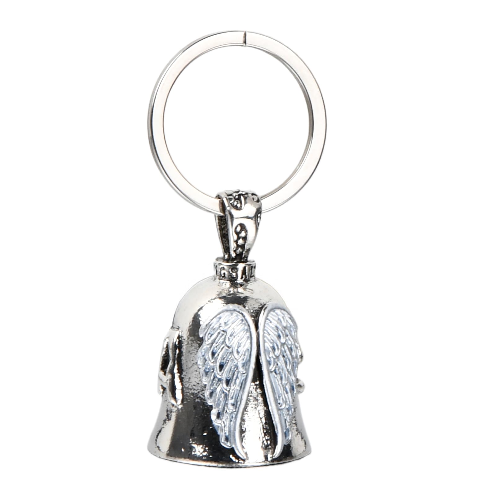 Guardian Bell Motorcycle Bell, Stainless Steel Lucky Charm, Biker Accessories, Keyring for Blessing the Peace
