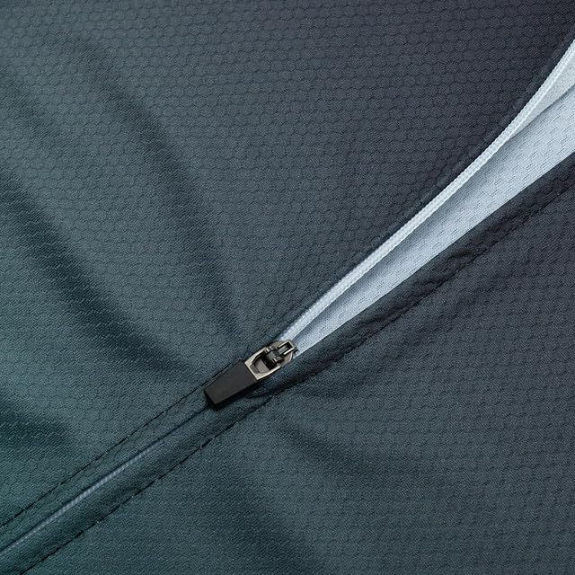 Miniatura 3 de Camiseta de ciclismo para hombre, manga larga, con cremallera completa y 3 bolsillos