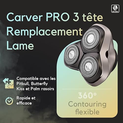 Miniatura 6 de Skull Shaver Carver PRO 3 Head Replacement Blade | Cabezales de repuesto para afeitadora eléctrica