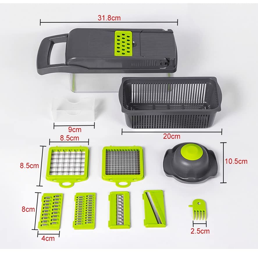 Cortador y rallador para cocina multifunción plástico miniatura 5