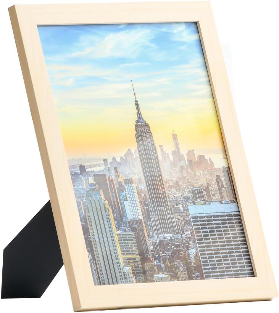 Amazon.com - Frame Amo 10x13 Natural Color Modern Picture Frame, 1 inch ...