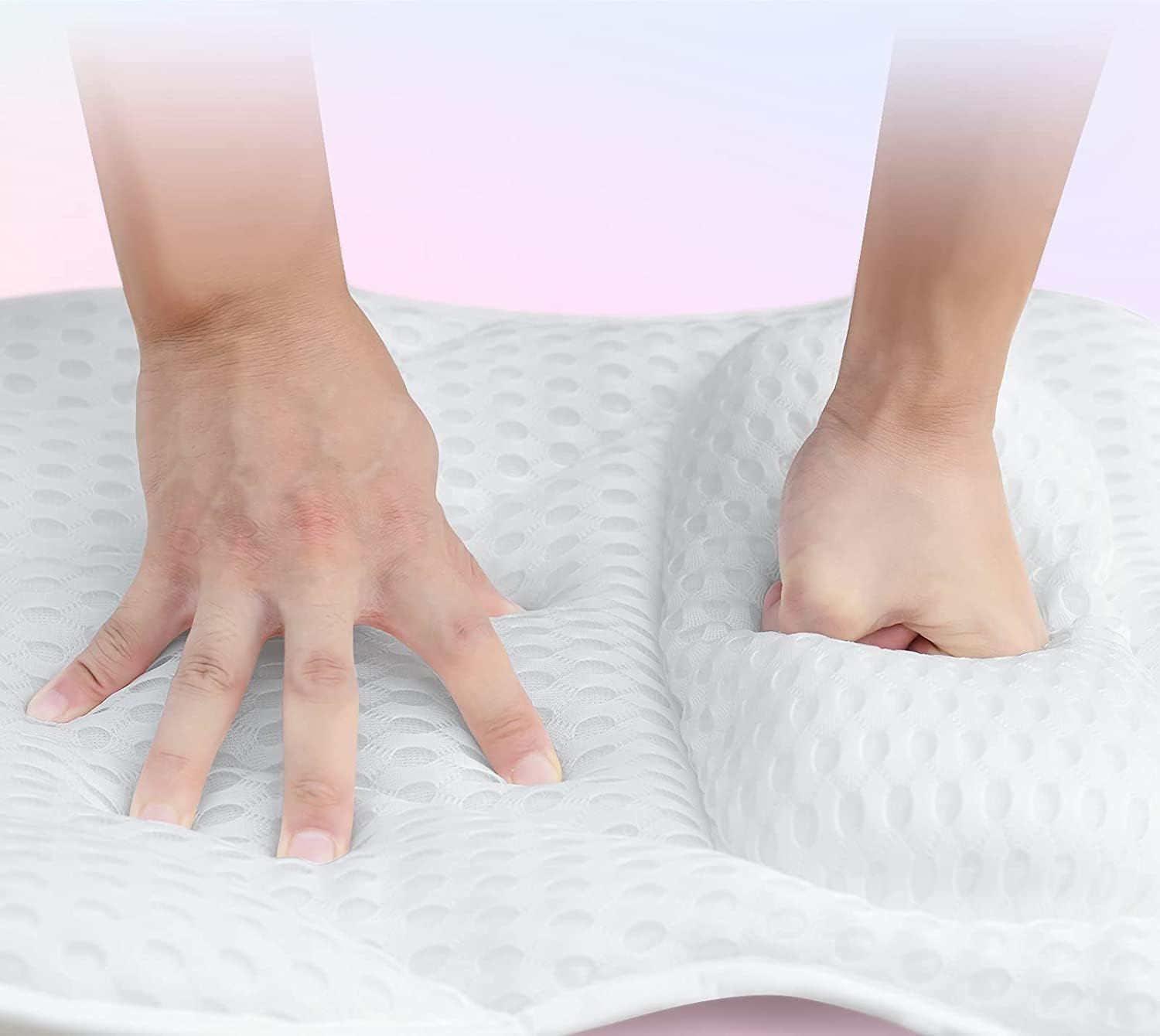 Cuscino Vasca da Bagno con 6 Ventose - Poggiatesta Vasca da Bagno con tecnologia 4D air mesh - Supporto per Vasca da Bagno - Cuscino Bagno relax bianco