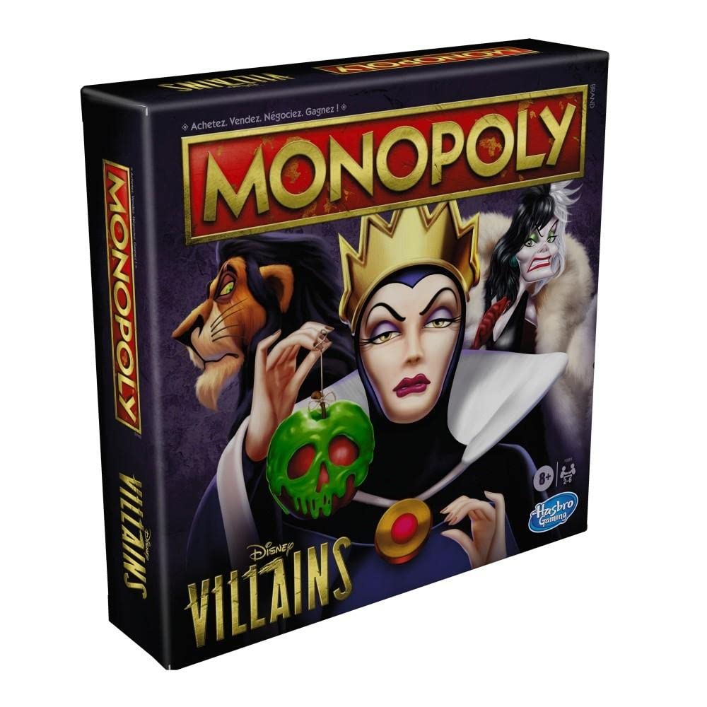 Hasbro France Monopoly : Édition Disney Vilains F0091101 Noir