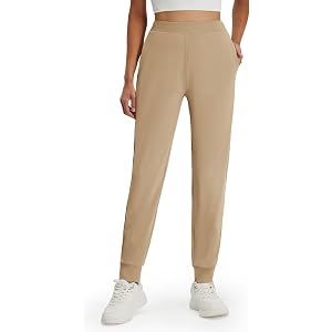 M MAELREG Womens Joggers with Pockets 26"/28"/30" Stretch Drawstring Tapered Running Sweatpants for Women Golf Lounge Workout