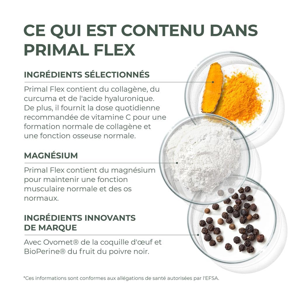Primal Flex - complément alimentaire quotidien, sans gluten, sans lait