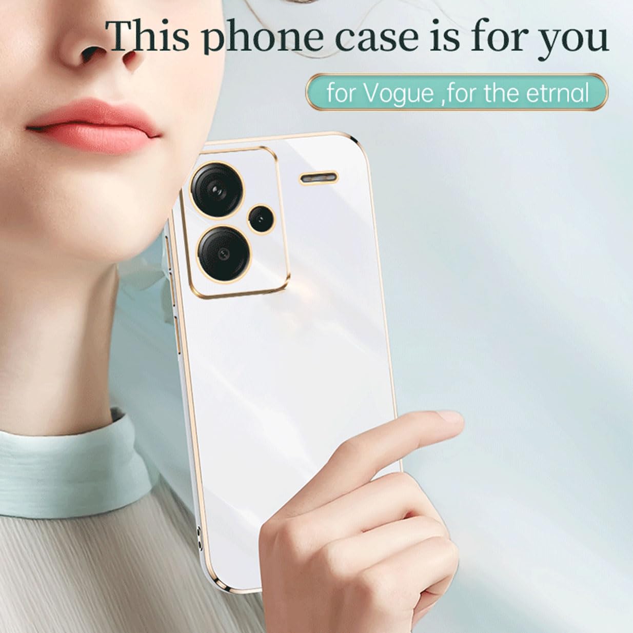 UPLAI Handyhülle Für Xiaomi Redmi Note 12 Pro 4G – Ultradünn, TPU/Silikon, Mit Galvanik-Design