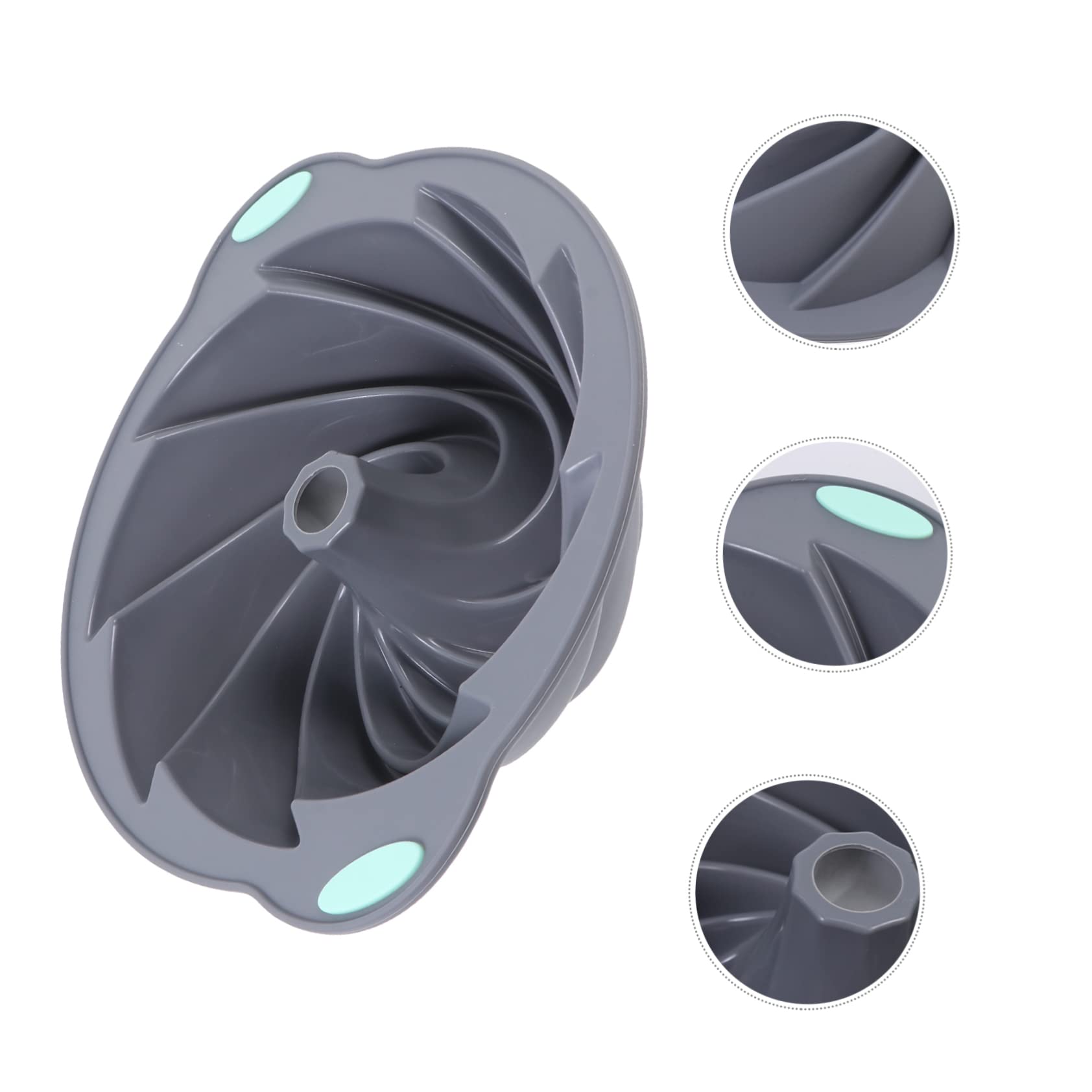 STOBAZA Oven Pans Silicone Baking Tray Cake Rings for Baking Cake Mold Light Grey