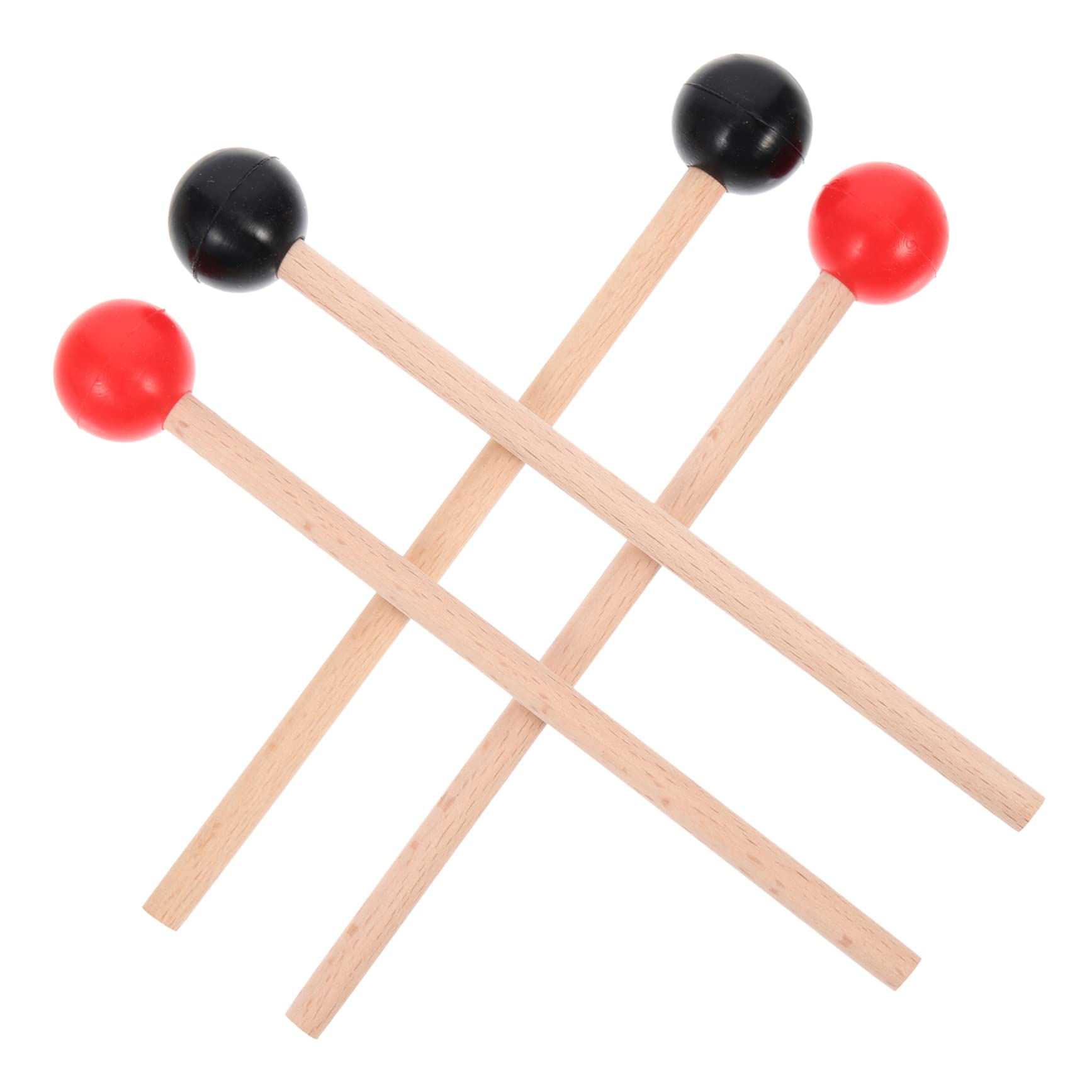 BESPORTBLE 2 Pairs Marimba Sticks with High Grade Hammer Heads Lightweight and Durable Drum Mallets for Professional and Beginner Musicians Percussion Tool for Marimba Playing