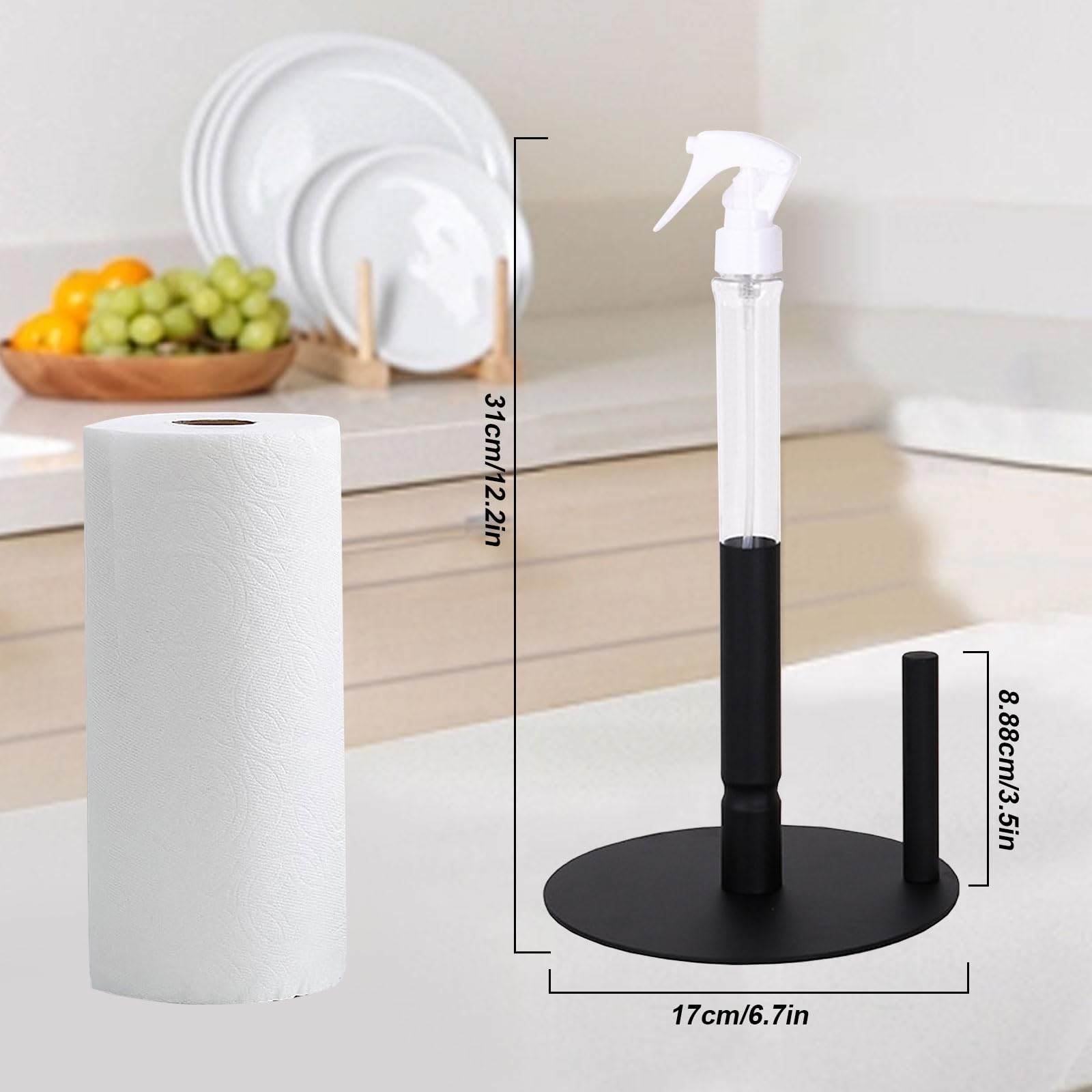 TONIXY Papierhandtuchhalter Sonnenblume - Eisen, 33x18cm, Bunt Lackiert