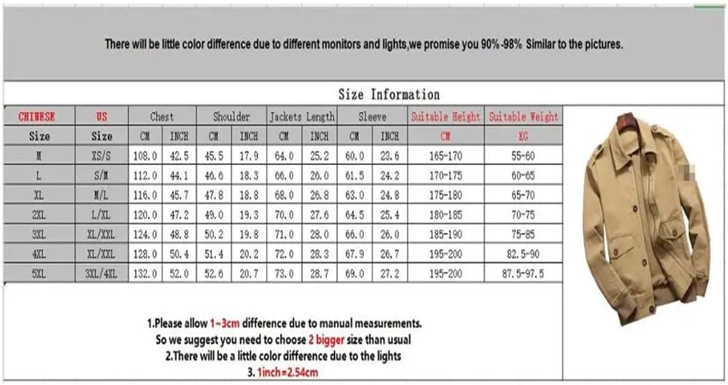 Men's Bomber Jacket Casual Outwear Turndown Collar Cotton Coats Slim Fit Business Jackets Mens Clothing