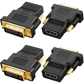 Gold-Plated DVI Male 24 + 5 to HD Female Converter Adapter for TV