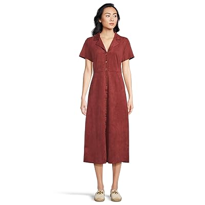Vince Camuto Tie Back Button Down Midi Dress Women