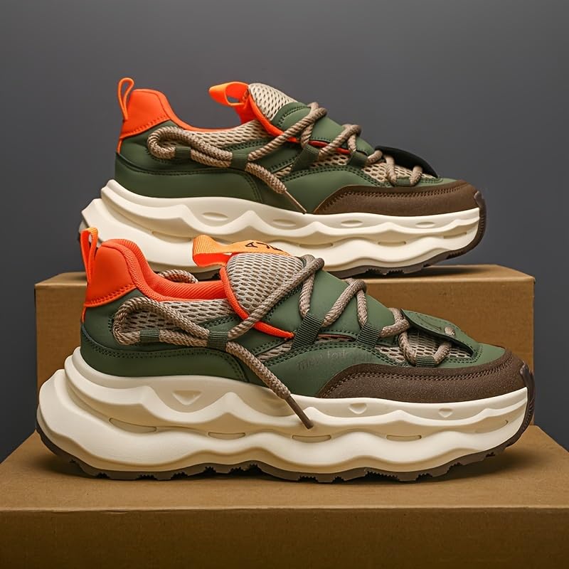 Mens Vintage Chunky Sneakers: Soft Sole, Anti-Slip, Durable, Breathable4