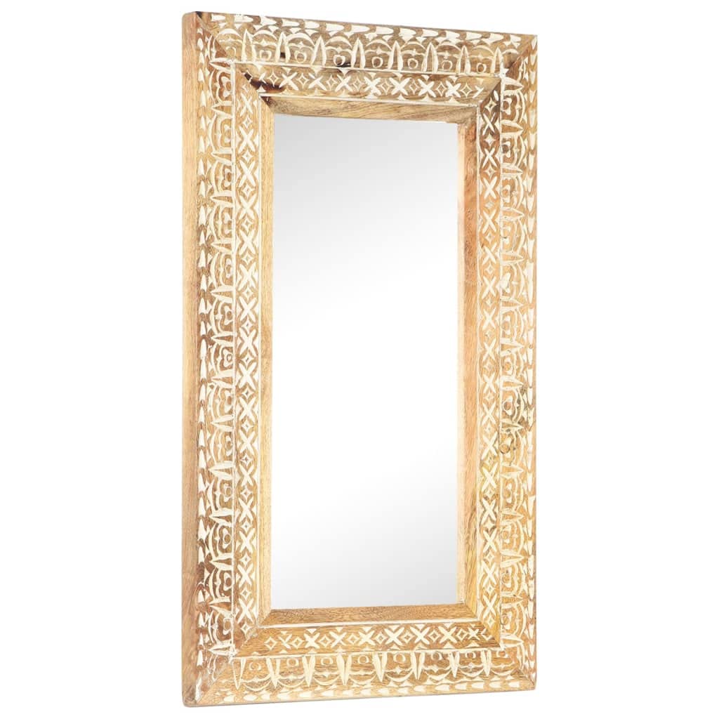 Miroir mural robuste 80x50cm pour agrandir un salon et décorer