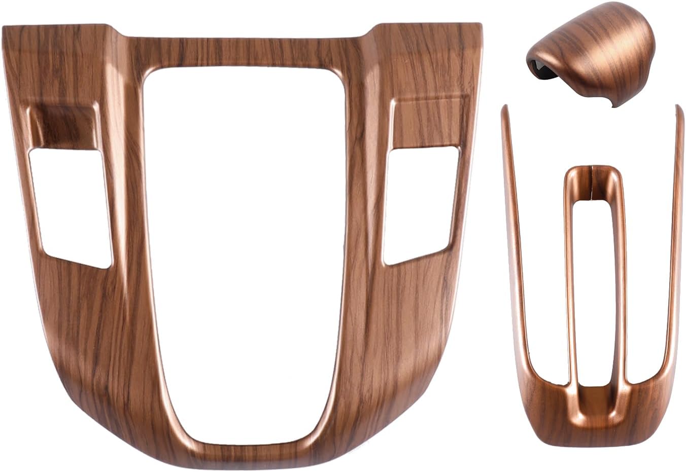 for Honda CRV 2017-2022 Accessories Interior Sticker Center Console Gear Shift Panel Decoration Shift Knob Cover Cap (Peach Wood)