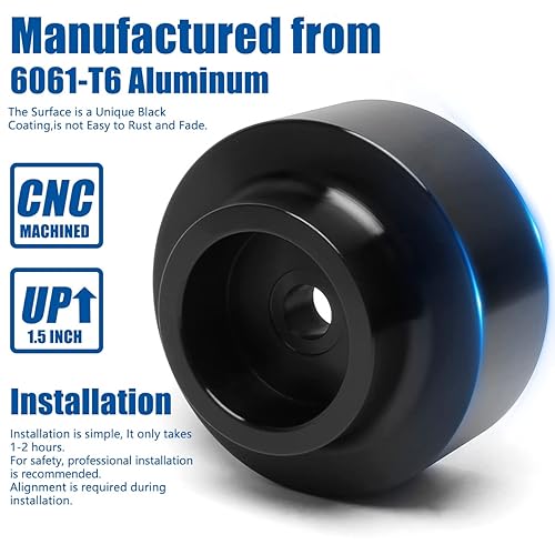 Vista 5 de Kit de elevación trasera de 1.5 pulgadas, espaciadores de elevación de bobina forjada GAsupply compatibles con Dodge Ram 1500 2WD 4WD 2009-2024