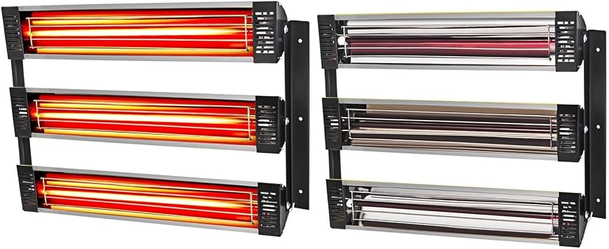Infrared Paint Drying Lamp 3KW for Curing and Heating - Auto Body Paint Heater for Car Repair and Spray Booth Drying Machine, 2/3 Sets Phase Design