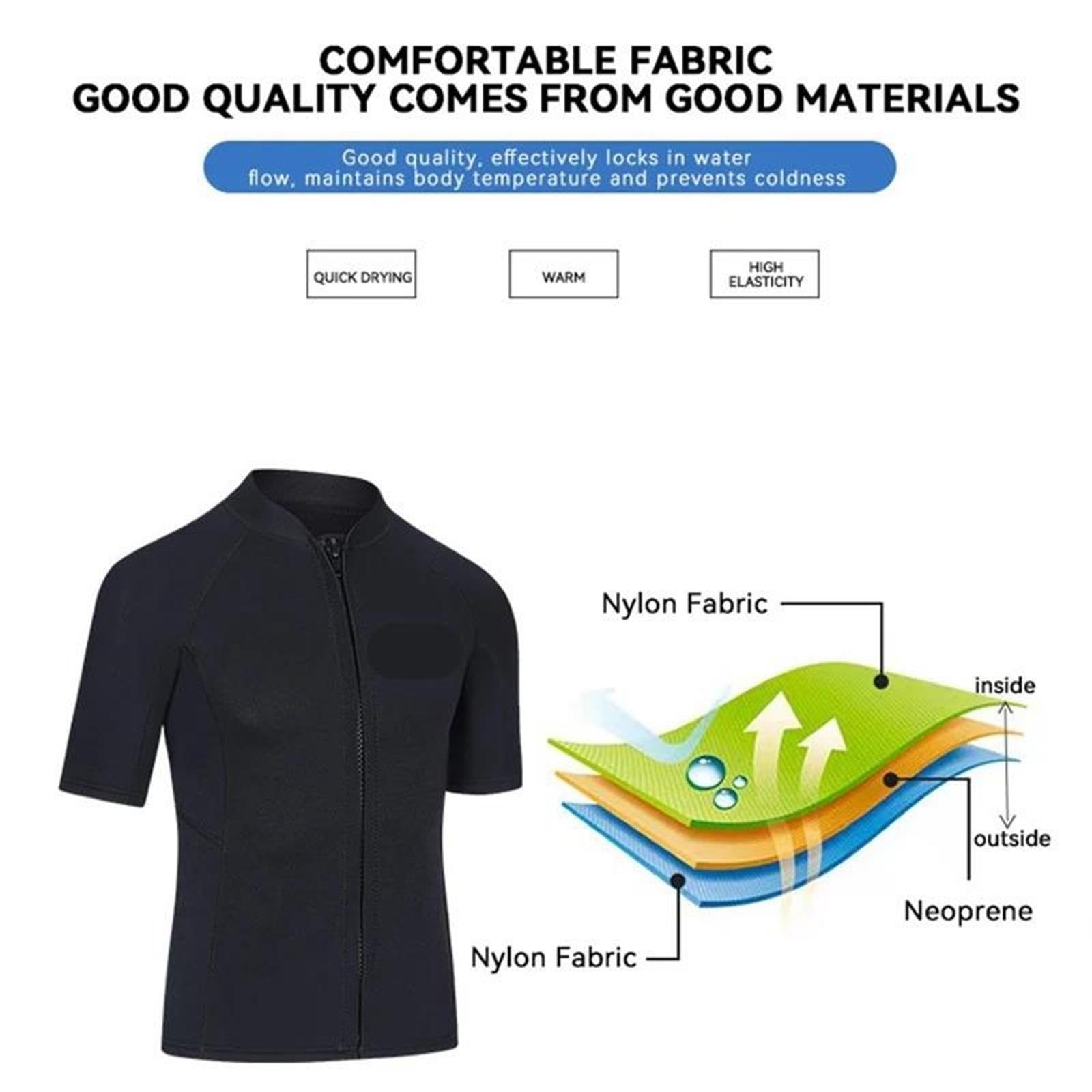 Muta corta divisa da uomo e donna in neoprene 2 mm