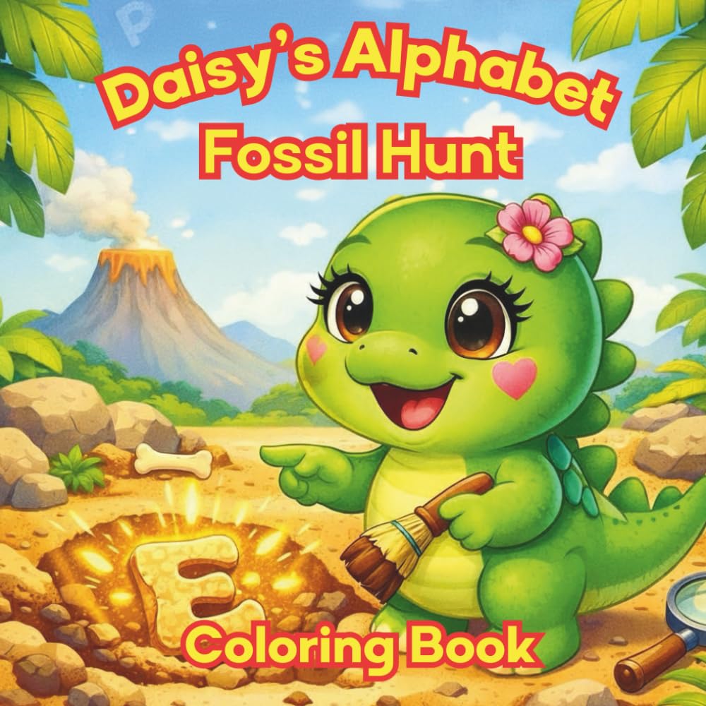 Daisy's Alphabet Fossil Hunt Coloring Book