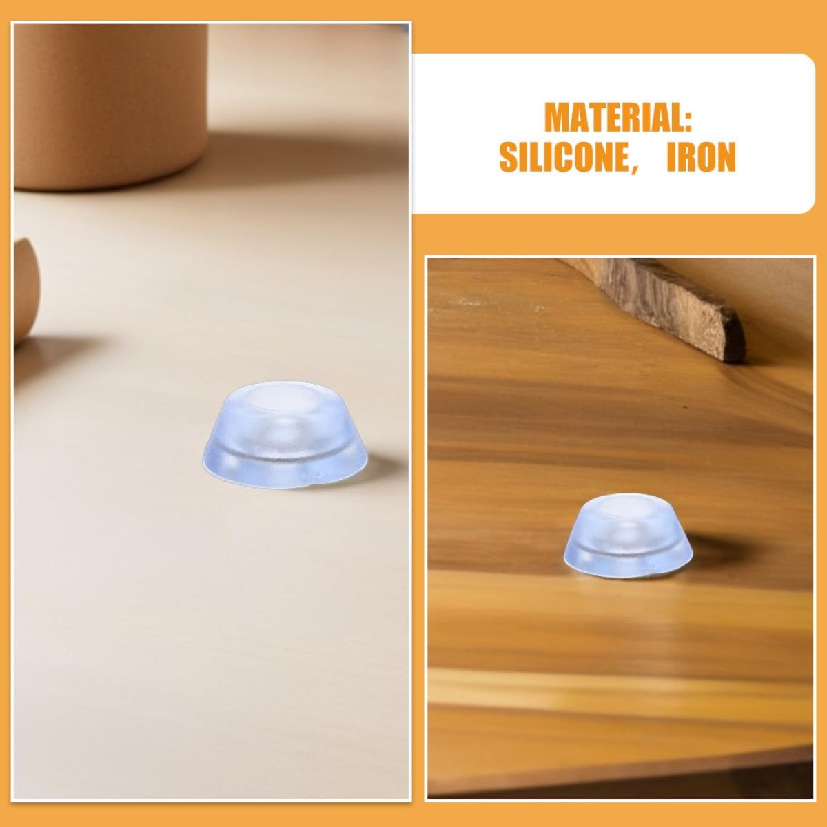 50pcs Silicone Chair Leg Protectors Caps, Non-Slip Soft Rubber Furniture Feet Pads for Hardwood Floor Protection and Noise Reduction