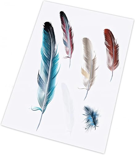 Calcomanías de vinilo para automóvil, cubierta transparente de plumas de pájaro, impermeables, para parachoques de automóviles, motocicletas,