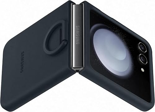 Samsung Galaxy Official Silicone Case with Ring for Z Flip5, Indigo - 4
