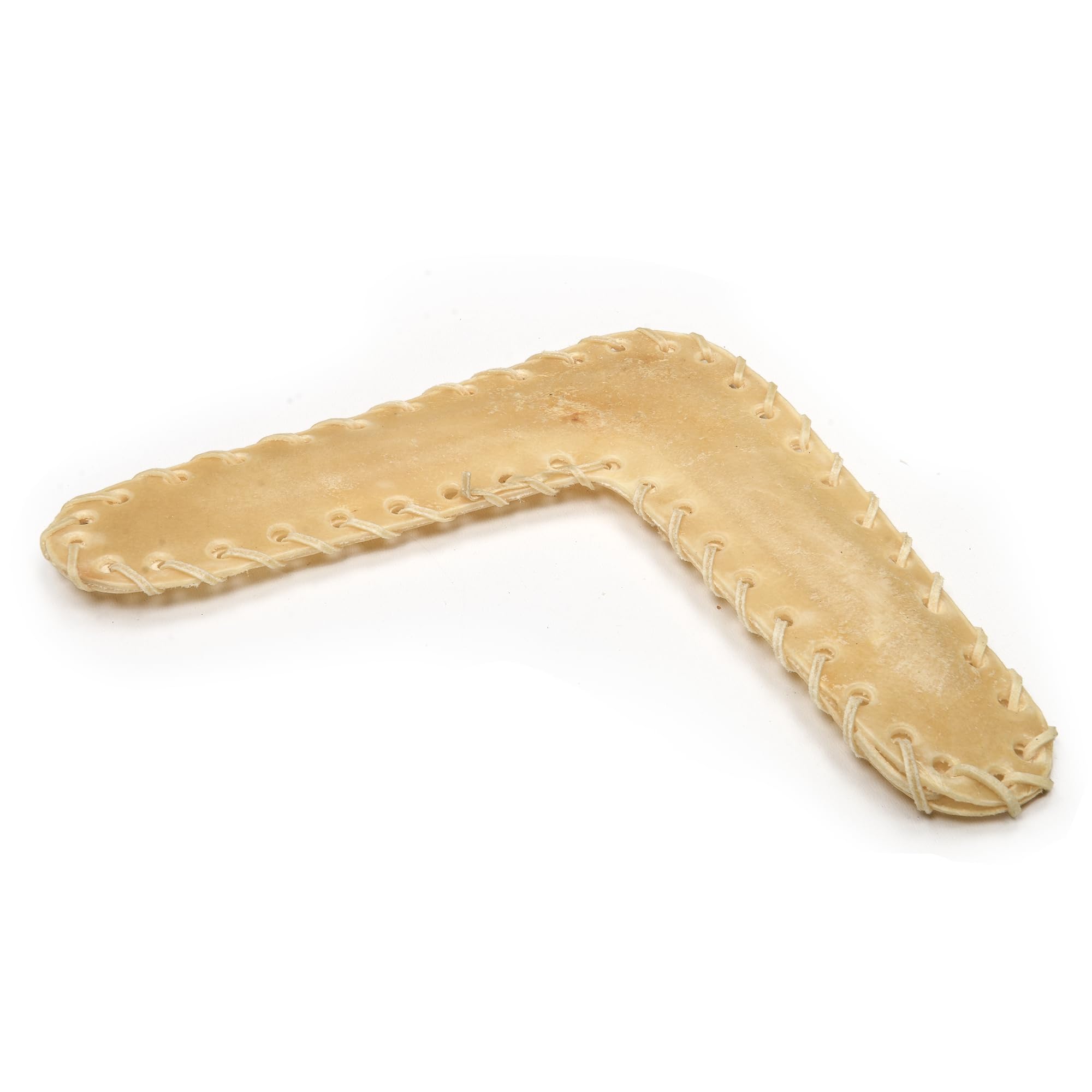 Premium Feeders Rawhide Boomerang Chews - 10" Long-Lasting Dental Treats For Dogs