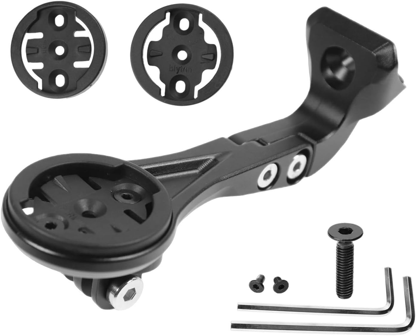 Bicycle Computer Holder Mount For Garmin GPS SLR7/9 Bike Compatible Black ABS 95/105mm Lightw(Short)