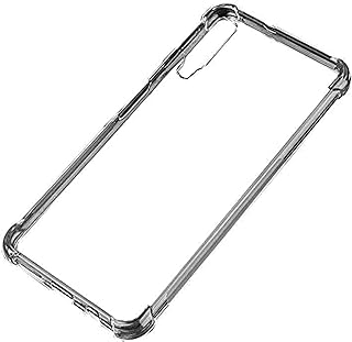 جراب خلفي ضد الصدمات لهاتف سامسونج ايه 7 - 2018 - شفاف، بولي كربونات نيوبرين