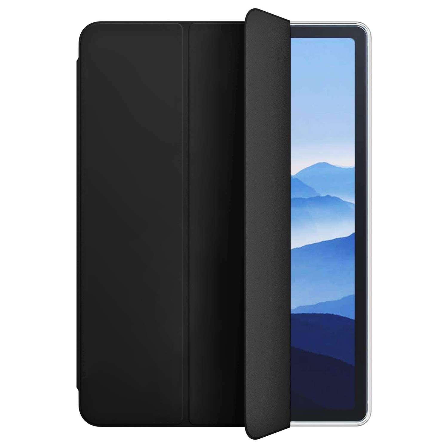 Microsonic Apple iPad Pro 11 2024 Kılıf (A2836-A2837) Slim Translucent Back Smart Cover Siyah [iPad Pro 11 2024 ile Uyumlu Kılıf - Siyah]