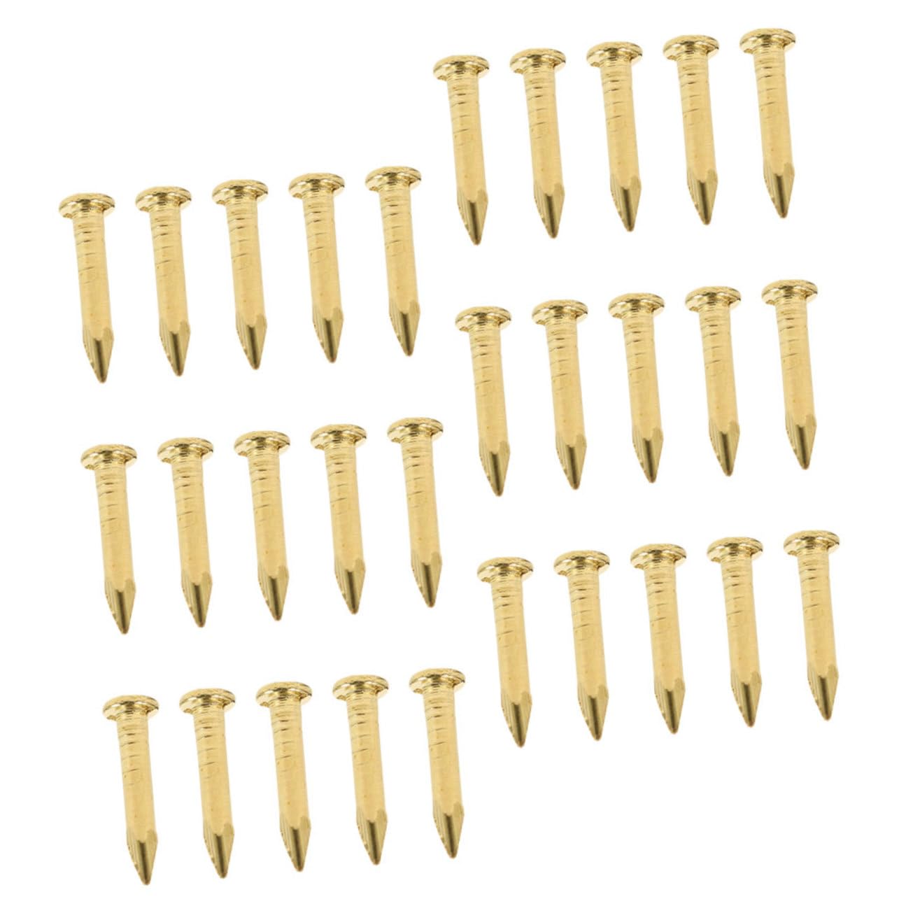 IWOWHERO 100pcs Diy Decorative Nails Round Head Copper Nails Mini Round for Furniture Upholstery