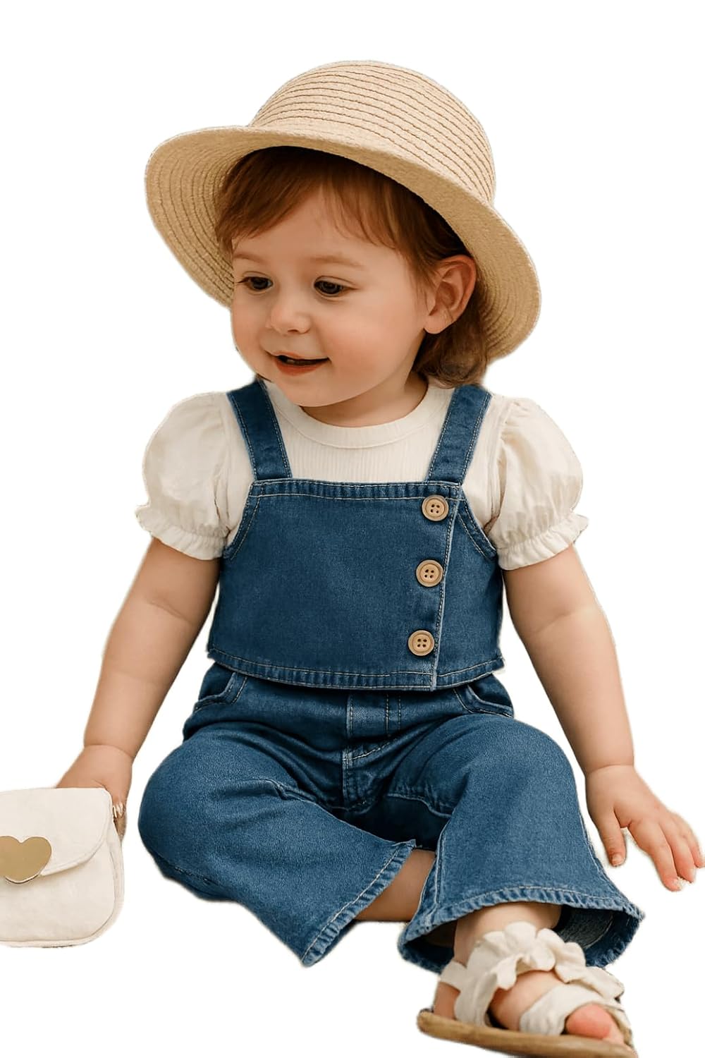 I Naina Dresses Girls Party(Festive) Top Jeans (Blue & White1) - Review, Price and Buying Guide