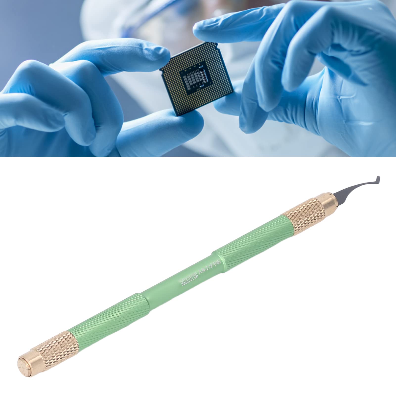 Lot De 2 Outils De Retrait De Colle CPU TE-018 5 En 1 Pour Réparation