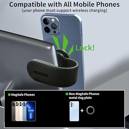 Miniatura 7 de Cargador de montaje para automóvil MagSafe Cargador de coche inalámbrico Soporte magnético para teléfono de automóvil, cargador inalámbrico para