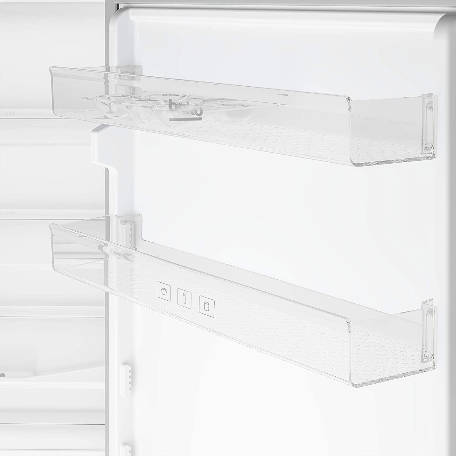 BEKO - RCSA270K30WN - Frigorifero Combinato, Frigo e Congelatore, Statico (no tecnologia No Frost), Libero Posizionamento - Bianco, 270 Litri [Classe di efficienza energetica F]