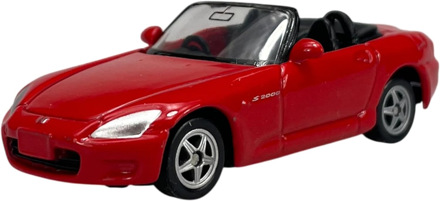 Welly model samochodu, kompatybilny z Honda S2000, czerwony, ok. 1/60-1/64, metalowy model samochodu, odlew nowy w skrzynce