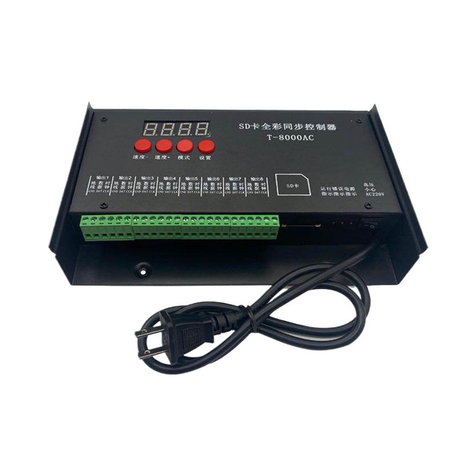 Contrôleur programmable 8 LED cascade synchrone pour animations fluides