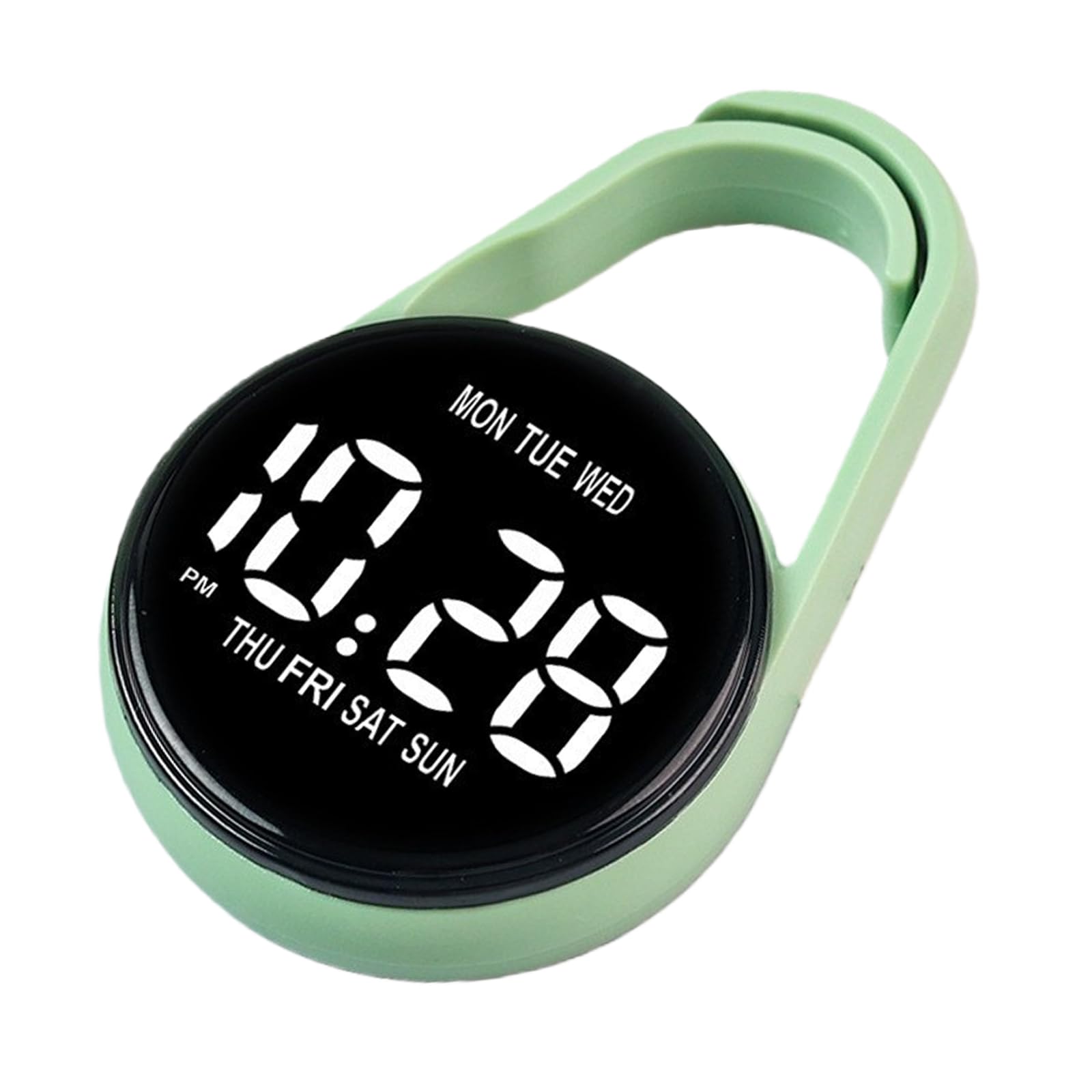 OOLA.DETAL Touch Control Watch Keychain Clip For Students Accurate Time LED Display Electronic Clock Accessories