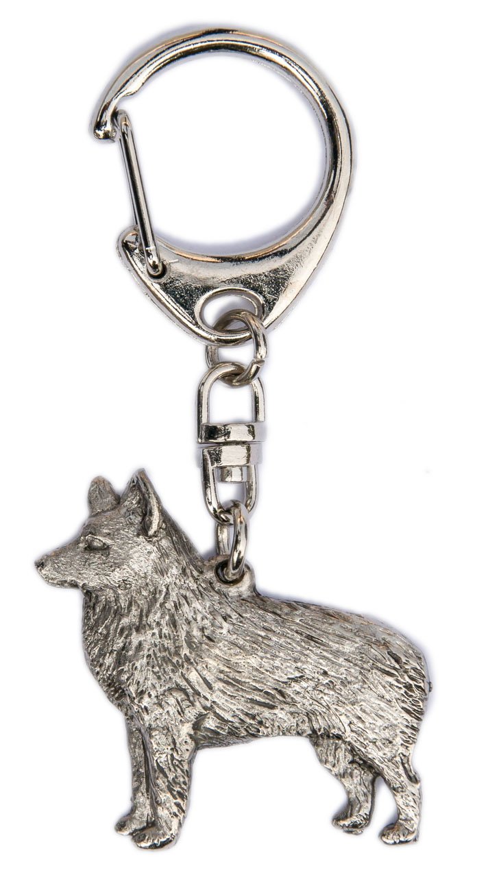 Dog Arts Jp Schipperke Made in U.K Artistic Style Key Ring Collection