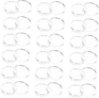 100pcs Coin Holders Plastic Capsules for Coin Storage