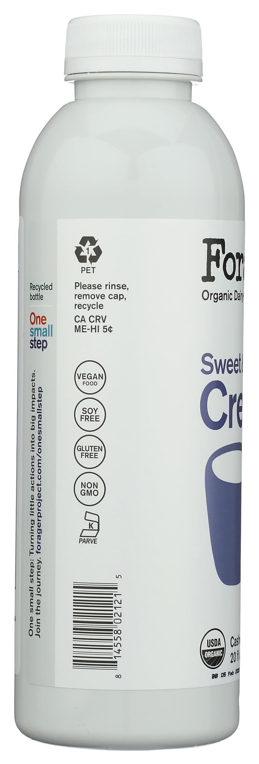 Forager Project Organic Sweet Creamer 20 Fl Oz — view 6