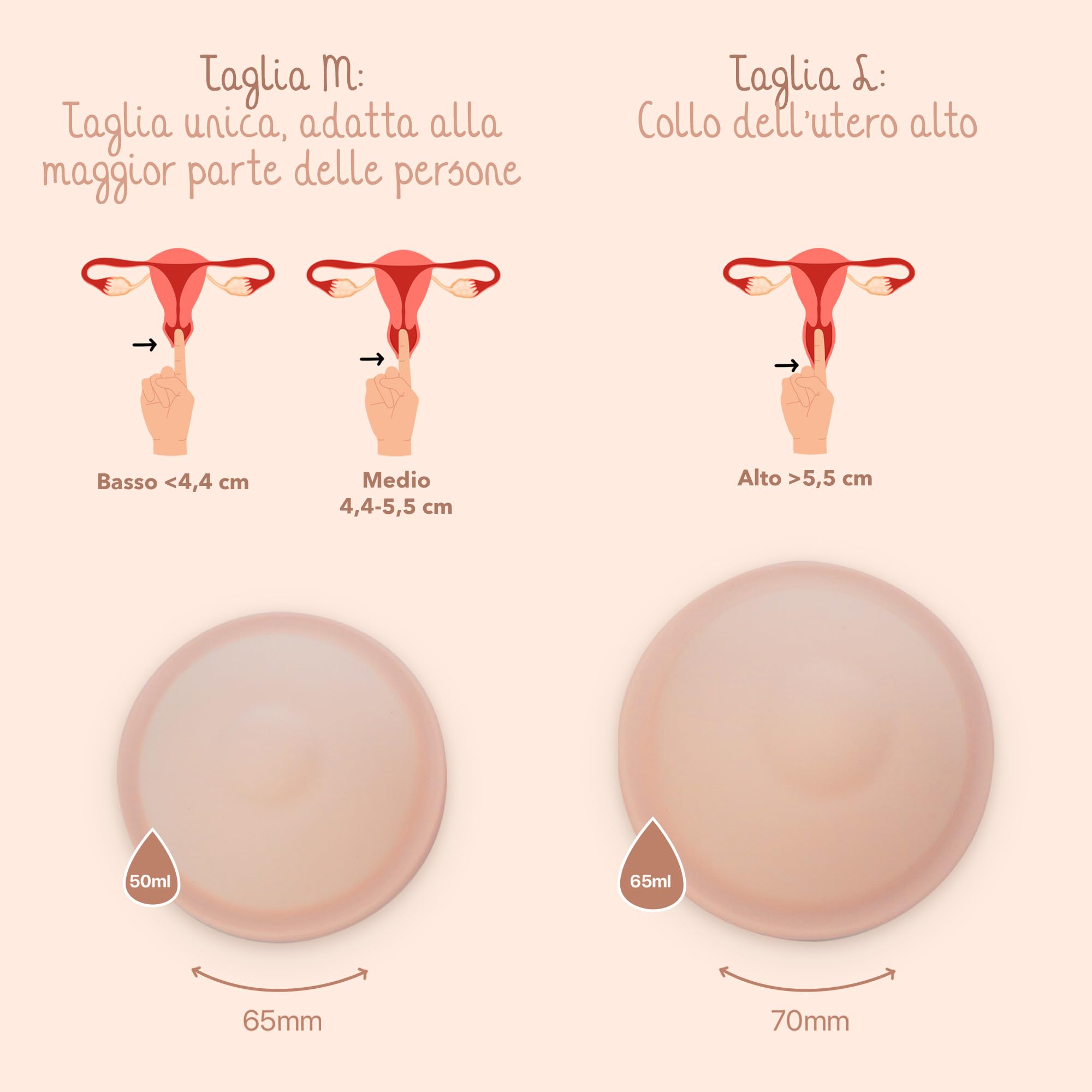 Bamboozy Disco Menstruale con Custodia in Silicone (M) - Disco Menstruale Sostenibile e Riutilizzabile in 100% Silicone Medicale - Senza BPA - Protegge fino a 12 ore - per Sport e Nuoto