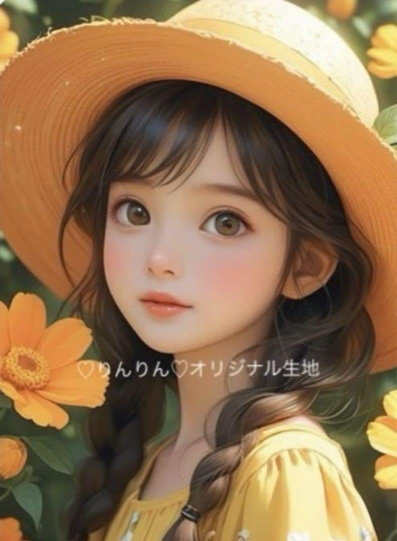 Amazon.co.jp: パネル生地 可愛い女の子 9柄セット オリジナル 2 